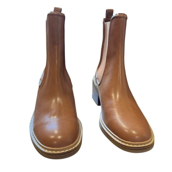 Revolve STEVEN by Steve Madden Cabell Chelsea Bootie Leather Ankle Boots NWOT - Picture 6 of 11